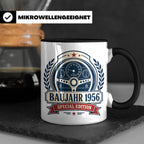 Baujahr 1956 Special Edition Tasse - Geschenk zum 70. Geburt – Schwarz [farbe:schwarz]