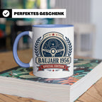 Baujahr 1956 Special Edition Tasse - Geschenk zum 70. Geburt – Blau [farbe:blau]