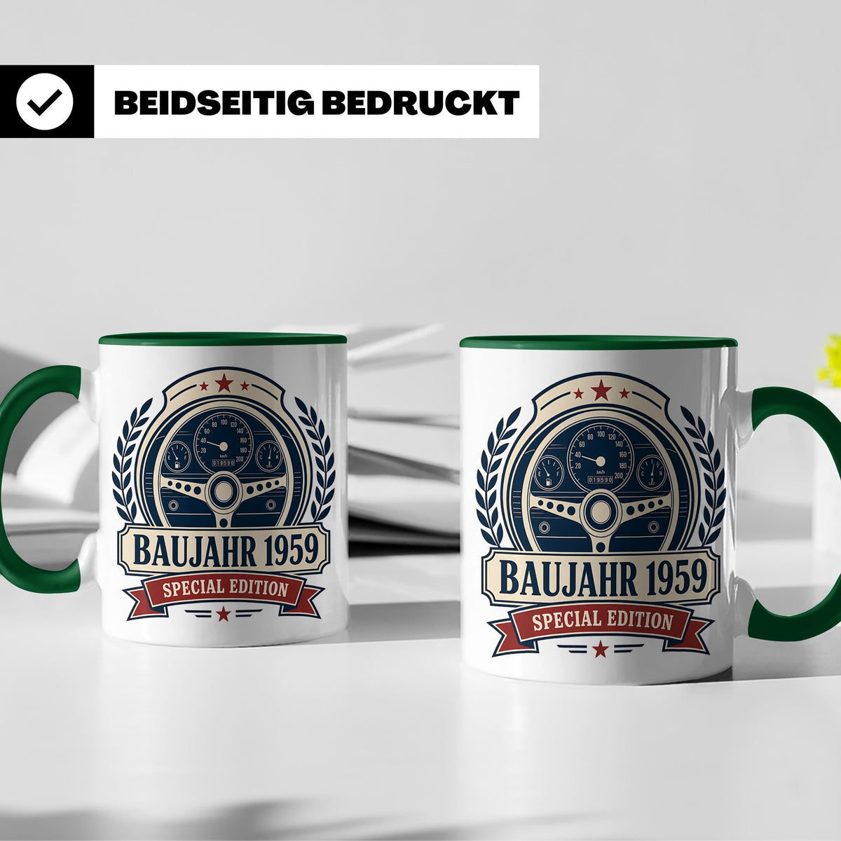 Baujahr 1959 Special Edition Tasse - Geschenk zum 67. Geburt – Grün [farbe:grün]