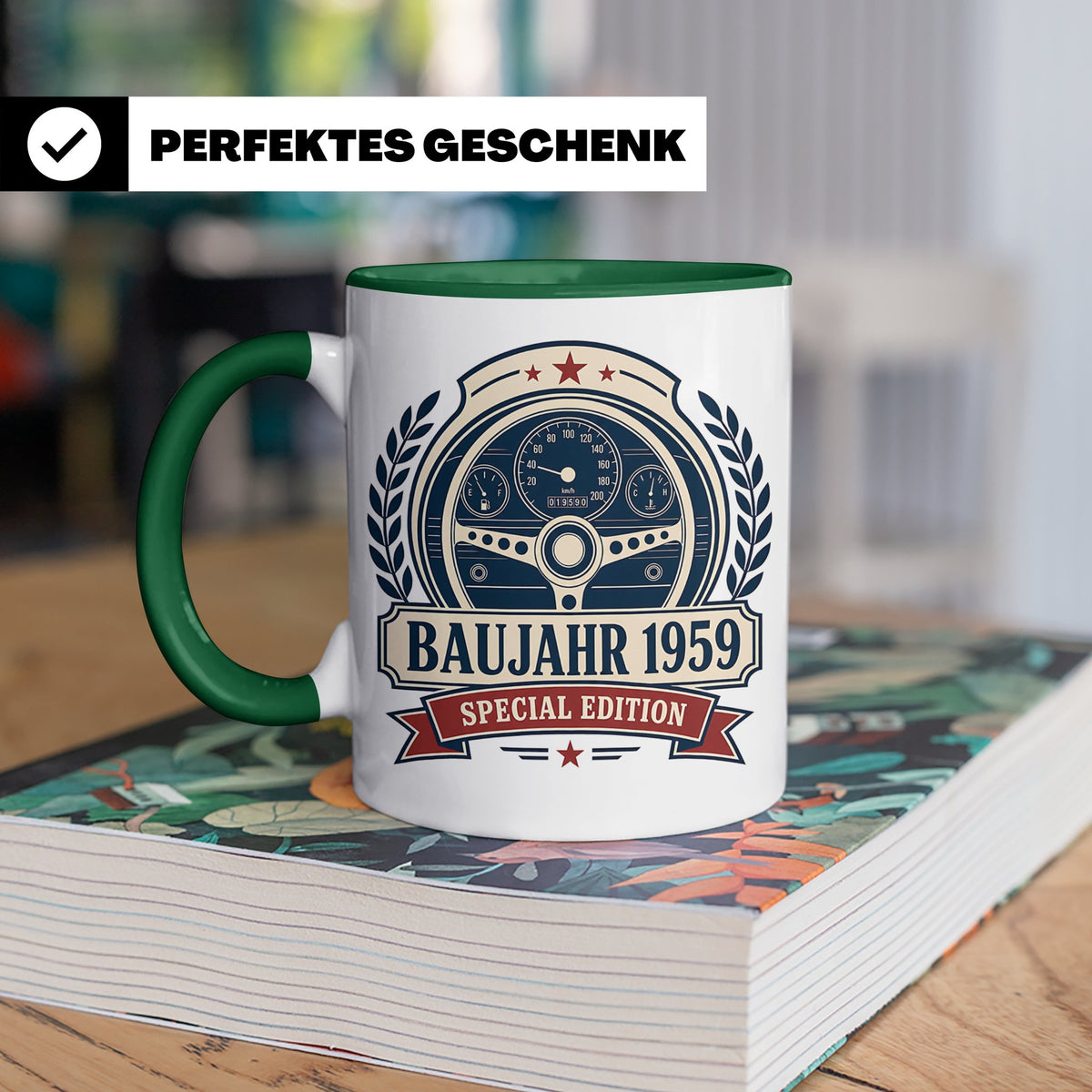 Baujahr 1959 Special Edition Tasse - Geschenk zum 67. Geburt – Grün [farbe:grün]