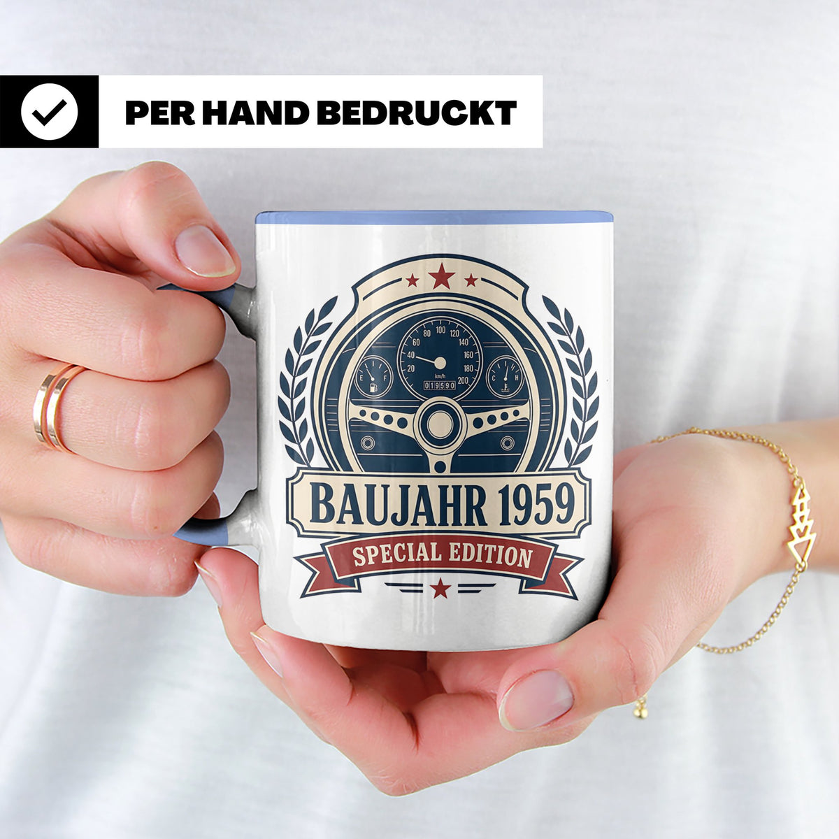 Baujahr 1959 Special Edition Tasse - Geschenk zum 67. Geburt – Blau [farbe:blau]