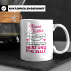 Mama Tochter Tasse - Beste Freundin Muttertagsgeschenk Herz  – Weiß [farbe:weiß]