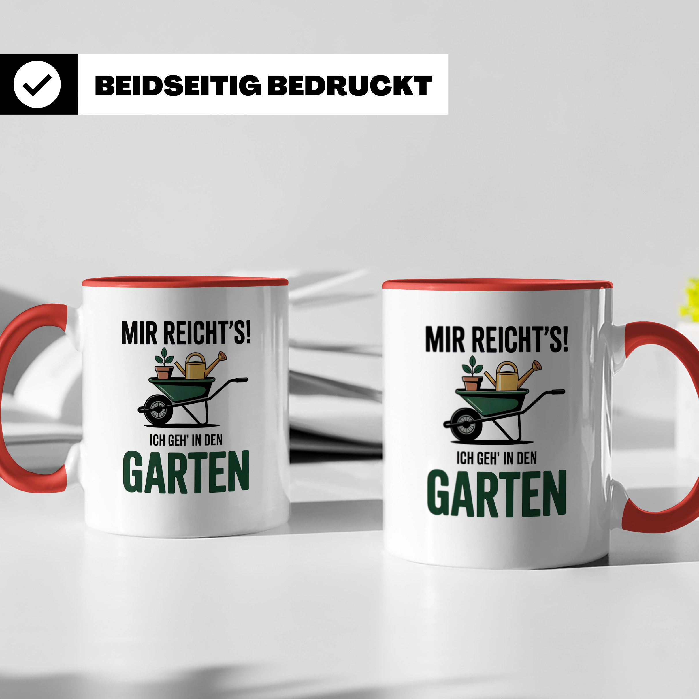 Garten Tasse - Mir reichts ich geh in den Garten - Gärtner Geschenkidee - Gartensprüche - Schrebergarten - Gartenarbeit - Spruch