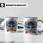 Baujahr 1961 Special Edition Tasse - Geschenk zum 65. Geburt – Blau [farbe:blau]