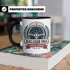 Baujahr 1961 Special Edition Tasse - Geschenk zum 65. Geburt – Schwarz [farbe:schwarz]