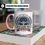 Baujahr 1961 Special Edition Tasse - Geschenk zum 65. Geburt – Rosa [farbe:rosa]