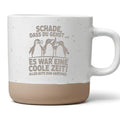Schade dass du gehst Tasse, Abschiedsgeschenk Kollege Jobwechsel, Pinguin Kaffeetasse Coole Zeit, Becher Geschenk Ruhestand Kollegin
