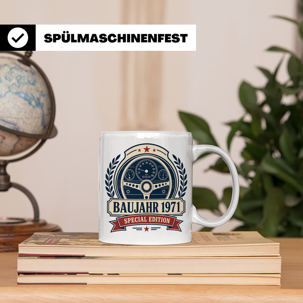 Baujahr 1971 Special Edition Tasse - Geschenk zum 55. Geburt – Weiß [farbe:weiß]