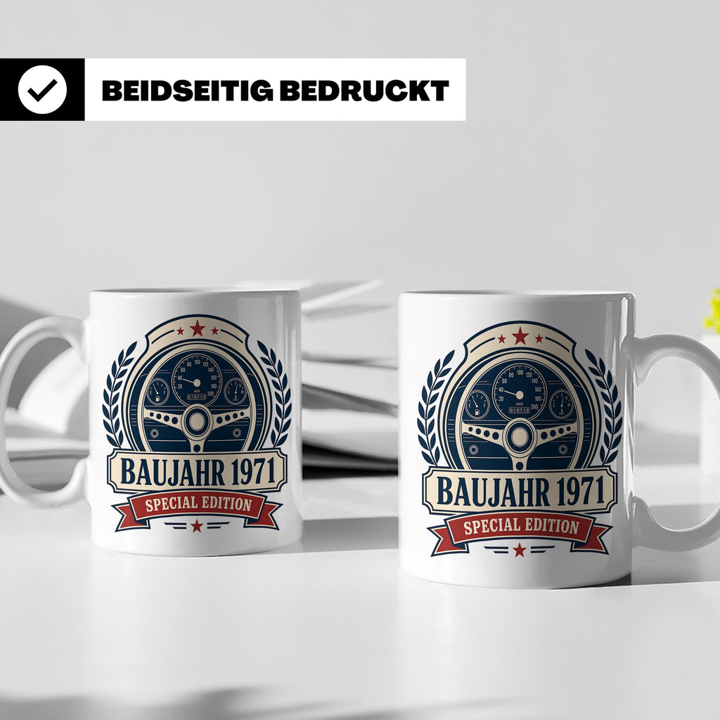 Baujahr 1971 Special Edition Tasse - Geschenk zum 55. Geburt – Weiß [farbe:weiß]