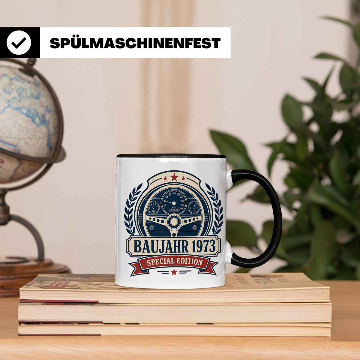 Baujahr 1973 Special Edition Tasse - Geschenk zum 53. Geburt – Schwarz [farbe:schwarz]