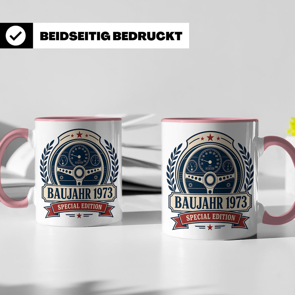 Baujahr 1973 Special Edition Tasse - Geschenk zum 53. Geburt – Rosa [farbe:rosa]