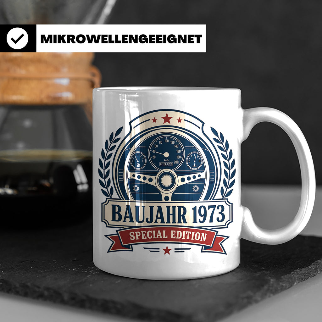 Baujahr 1973 Special Edition Tasse - Geschenk zum 53. Geburt – Weiß [farbe:weiß]