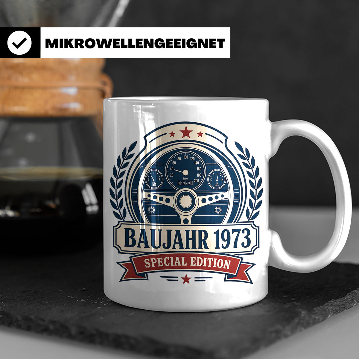 Baujahr 1973 Special Edition Tasse - Geschenk zum 53. Geburt – Weiß [farbe:weiß]