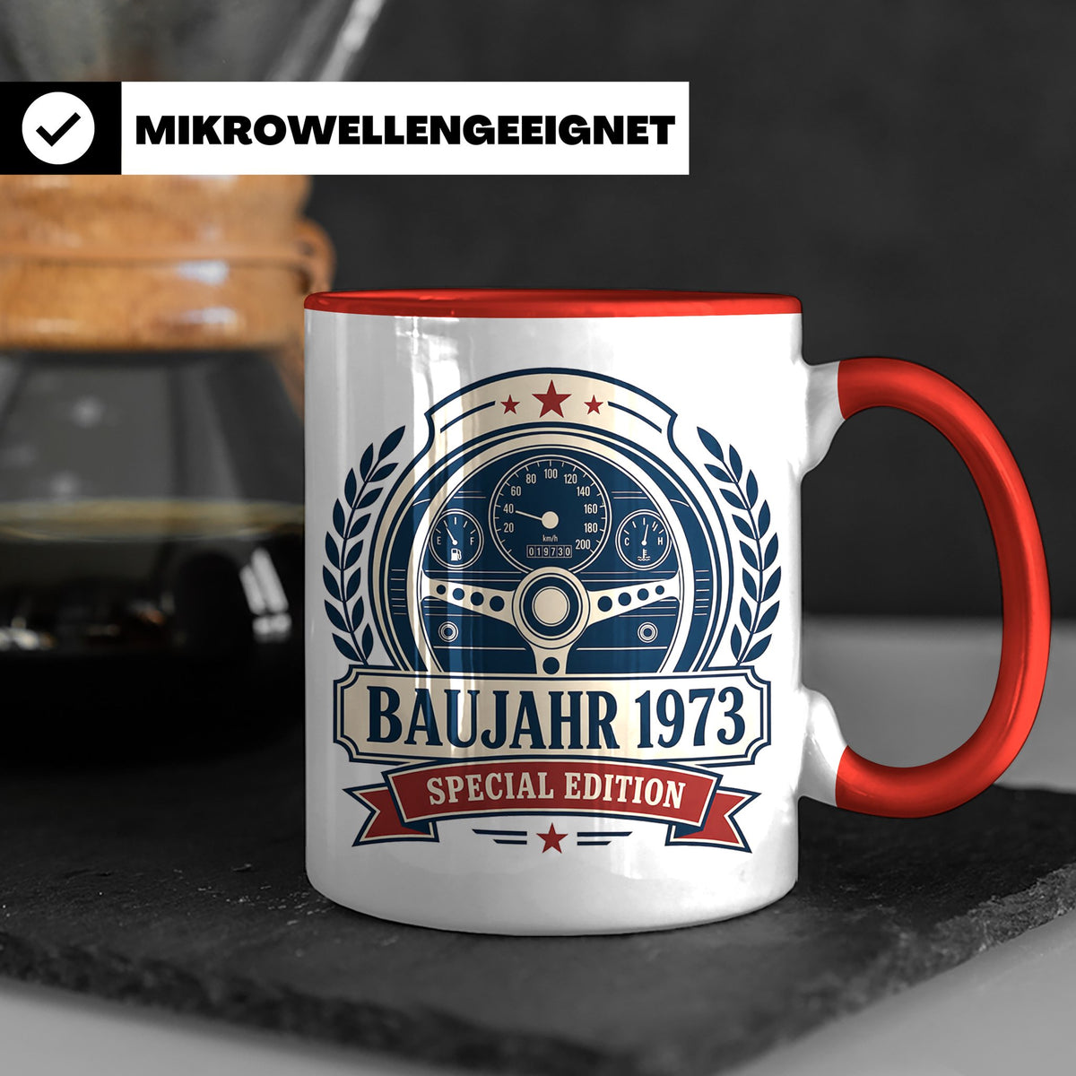 Baujahr 1973 Special Edition Tasse - Geschenk zum 53. Geburt – Rot [farbe:rot]