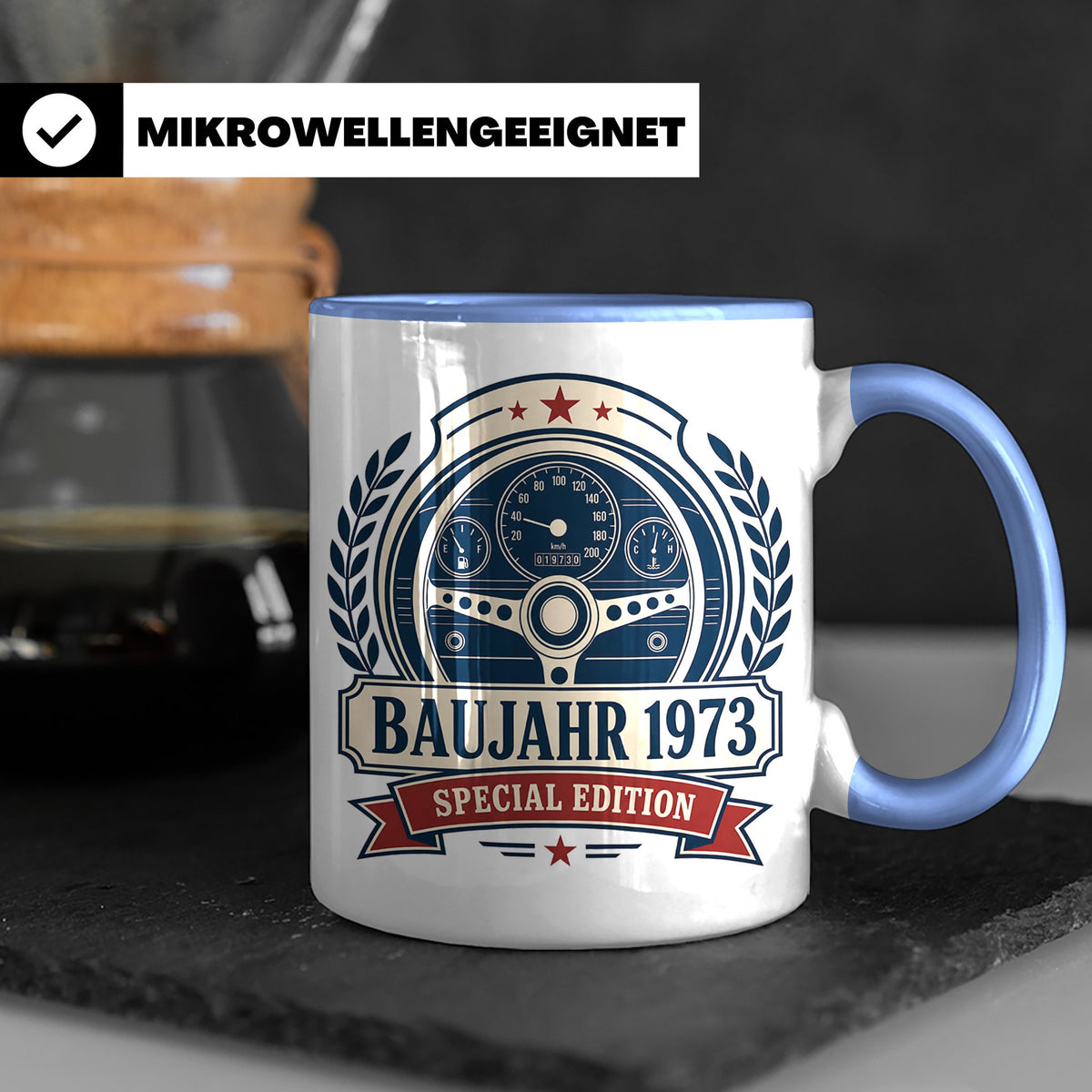 Baujahr 1973 Special Edition Tasse - Geschenk zum 53. Geburt – Blau [farbe:blau]