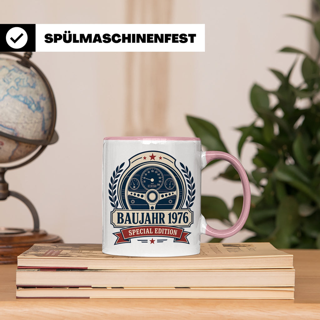 Baujahr 1976 Special Edition Tasse - Geschenk zum 50. Geburt – Rosa [farbe:rosa]
