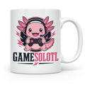 Axolotl Tasse Gamesolotl - Lustiges Geschenk für Gamer Zocke – Weiß [farbe:weiß]