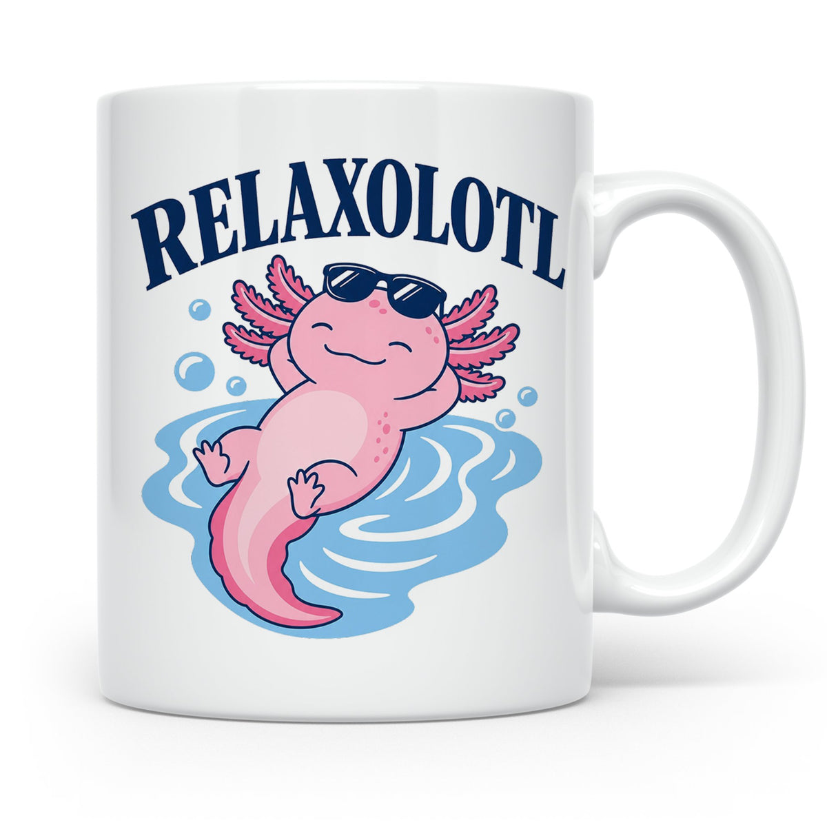 Axolotl Tasse Relaxolotl - Lustiges Geschenk für Axolotl Lie – Weiß [farbe:weiß]