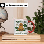 Capybara Tasse Bleib ruhig und sei ein Capybara - Geschenk f – Rot [farbe:rot]