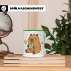Capybara Tasse Boba Drink - Süßes Geschenk für Capybara Lieb – Grün [farbe:grün]