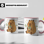 Capybara Tasse Boba Drink - Süßes Geschenk für Capybara Lieb – Rosa [farbe:rosa]