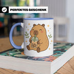 Capybara Tasse Boba Drink - Süßes Geschenk für Capybara Lieb – Blau [farbe:blau]