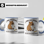 Capybara Tasse Sorry mein Capybara hat meine Hausaufgaben ge – Blau [farbe:blau]