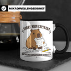 Capybara Tasse Sorry mein Capybara hat meine Hausaufgaben ge – Schwarz [farbe:schwarz]