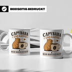 Capybara Tasse Capybara und Kaffee mehr brauch ich nicht - G – Weiß [farbe:weiß]