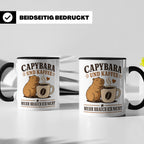 Capybara Tasse Capybara und Kaffee mehr brauch ich nicht - G – Schwarz [farbe:schwarz]