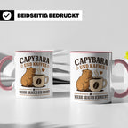 Capybara Tasse Capybara und Kaffee mehr brauch ich nicht - G – Rosa [farbe:rosa]
