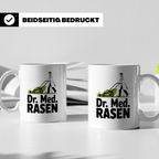 Rasen Tasse - Dr. Med. Rasen - Gartenbau Arzt Design - Rasen – Weiß [farbe:weiß]