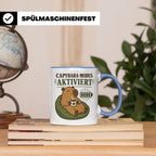 Capybara Tasse Capybara Modus aktiviert - Lustiges Geschenk  – Blau [farbe:blau]