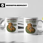 Capybara Tasse Capybara Modus aktiviert - Lustiges Geschenk  – Weiß [farbe:weiß]