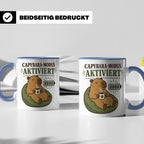 Capybara Tasse Capybara Modus aktiviert - Lustiges Geschenk  – Blau [farbe:blau]