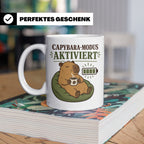 Capybara Tasse Capybara Modus aktiviert - Lustiges Geschenk  – Weiß [farbe:weiß]