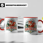 Oachkatzl Tasse - Bayrisches Eichhörnchen Geschenk für Bayer – Rot [farbe:rot]