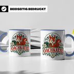 Oachkatzl Tasse - Bayrisches Eichhörnchen Geschenk für Bayer – Blau [farbe:blau]