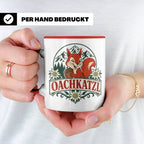 Oachkatzl Tasse - Bayrisches Eichhörnchen Geschenk für Bayer – Rot [farbe:rot]