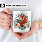 Oachkatzl Tasse - Bayrisches Eichhörnchen Geschenk für Bayer – Blau [farbe:blau]