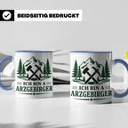 Erzgebirge Tasse Ich bin a Arzgebirger - Geschenk für Erzgeb – Blau [farbe:blau]