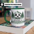 Erzgebirge Tasse Ich bin a Arzgebirger - Geschenk für Erzgeb – Grün [farbe:grün]
