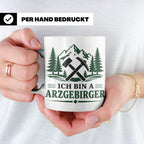 Erzgebirge Tasse Ich bin a Arzgebirger - Geschenk für Erzgeb – Weiß [farbe:weiß]