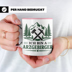 Erzgebirge Tasse Ich bin a Arzgebirger - Geschenk für Erzgeb – Rosa [farbe:rosa]