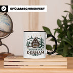 Erzgebirge Tasse Do bin ich derham - Geschenk für Erzgebirge – Schwarz [farbe:schwarz]