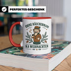 Erzgebirge Tasse Ohne Räuchermann ka Weihnachten - Geschenk  – Rot [farbe:rot]