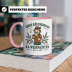 Erzgebirge Tasse Ohne Räuchermann ka Weihnachten - Geschenk  – Rosa [farbe:rosa]