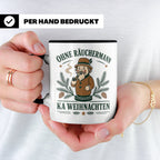 Erzgebirge Tasse Ohne Räuchermann ka Weihnachten - Geschenk  – Schwarz [farbe:schwarz]