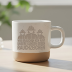 Feuerwehr Tasse Lustig, Wir brauchen kein Navi Rauchzeichen Geschenk, Kaffeetasse Feuerwehrmann, Becher Spruch Feuerwehrfrau Geschenk