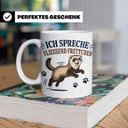 Frettchen Tasse Ich spreche fließend Frettchen - Lustiges Ge – Weiß [farbe:weiß]